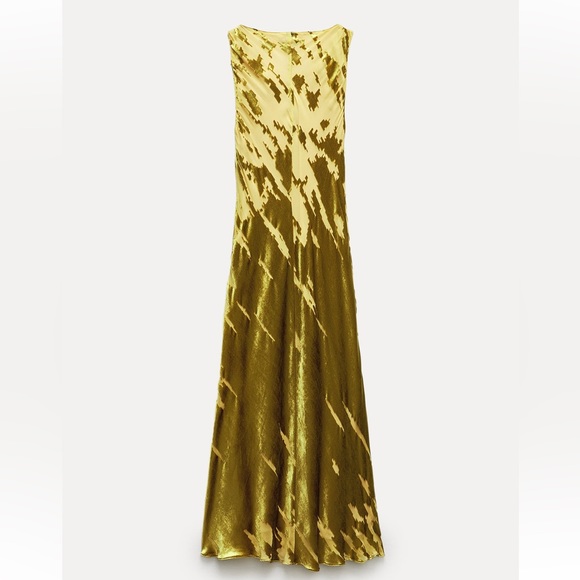 ZARA NEW COLLECTION VELVET MIDI DRESS 9430/108 291/022 - Picture 3 of 5